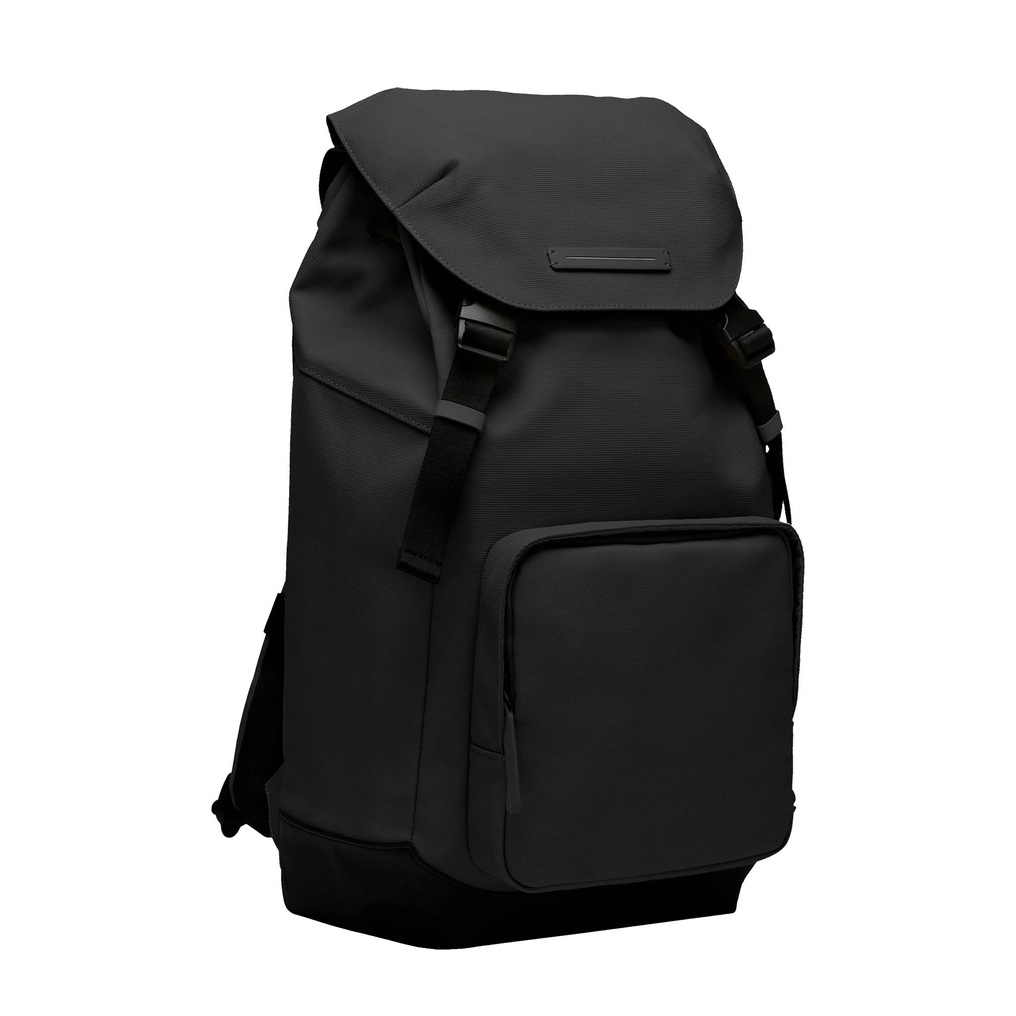 horizn-studios-sofo-backpack-city-all-black-recyceltes-wachs-canvas-tagesrucksac image 2