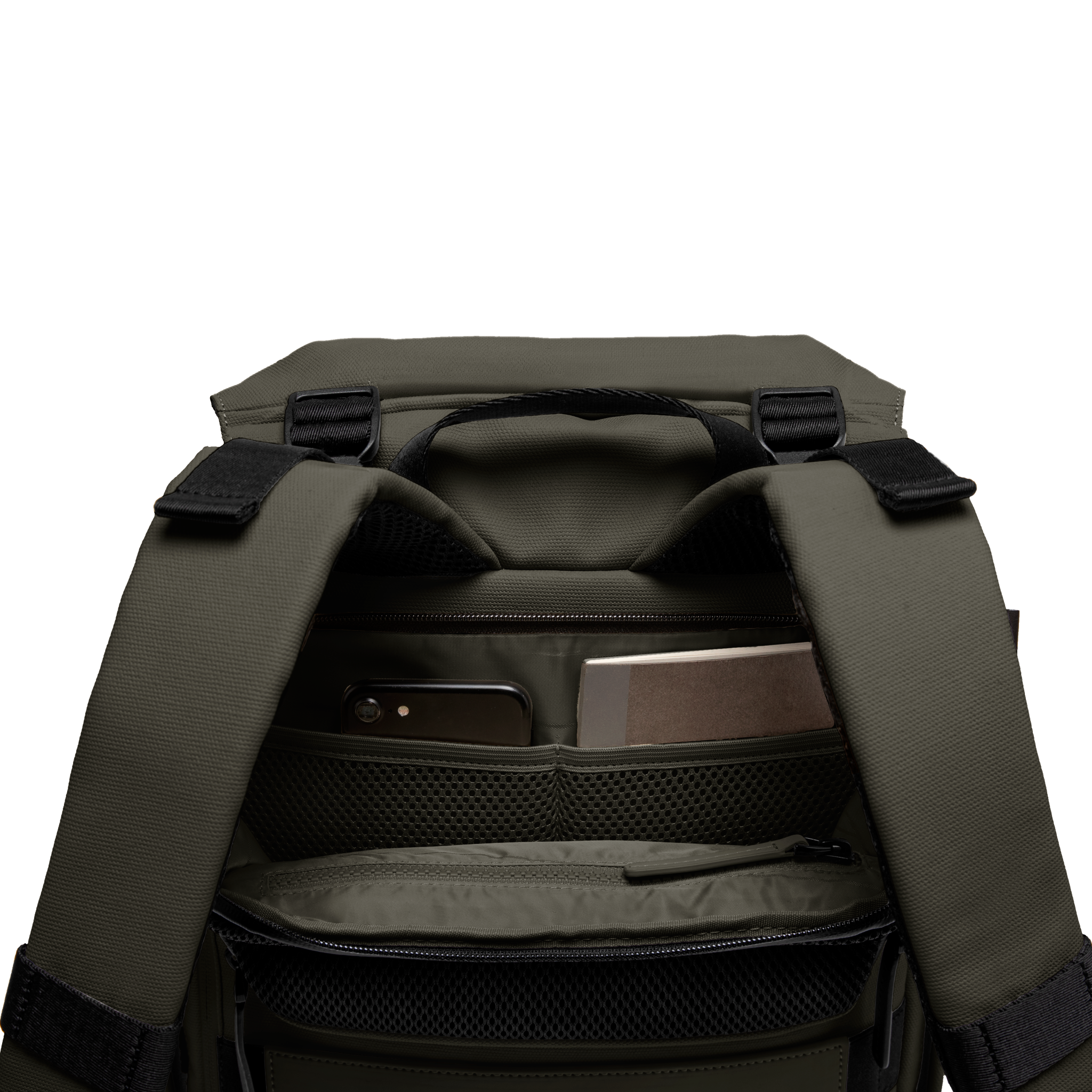 horizn-studios-sofo-backpack-city-dark-olive-recyceltes-wasserabweisendes-canvas image 4