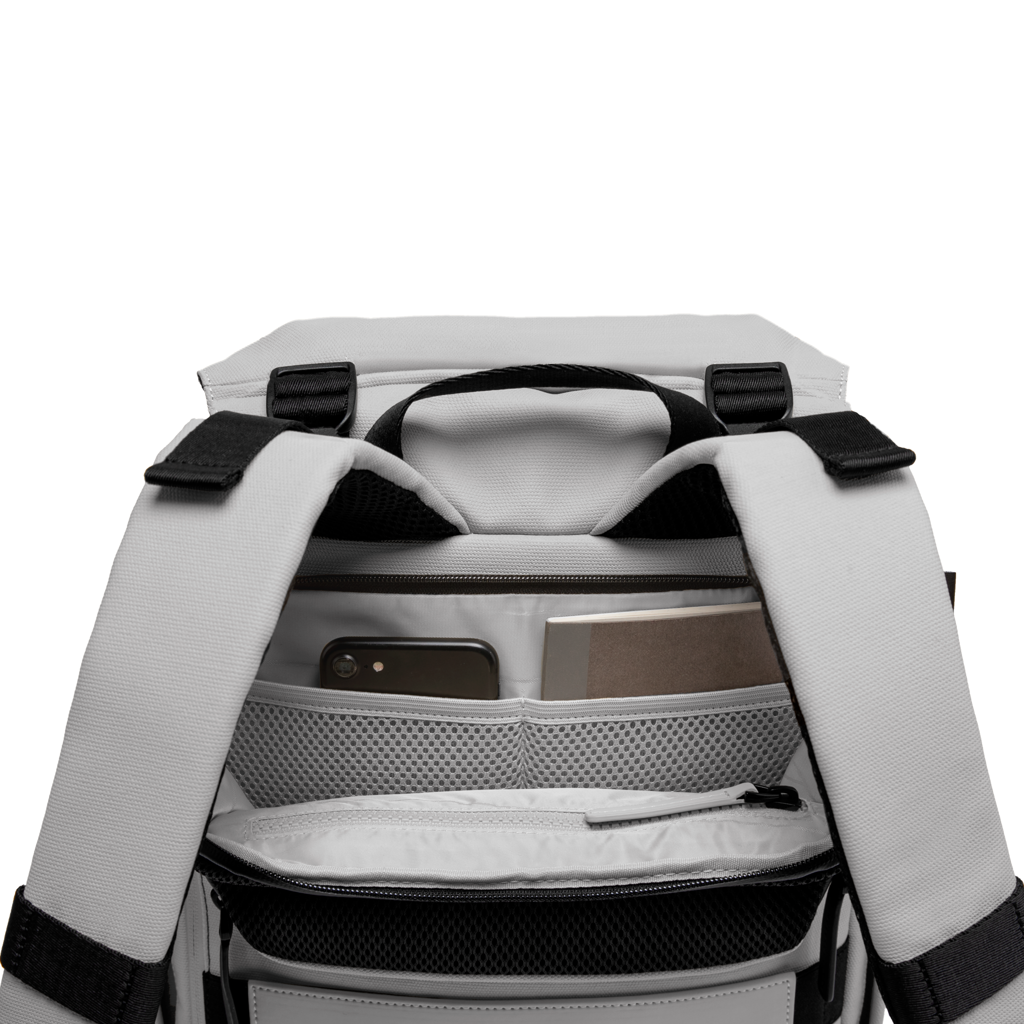 horizn-studios-sofo-backpack-city-light-quartz-grey-stadtrucksack-aus-recyceltem image 4