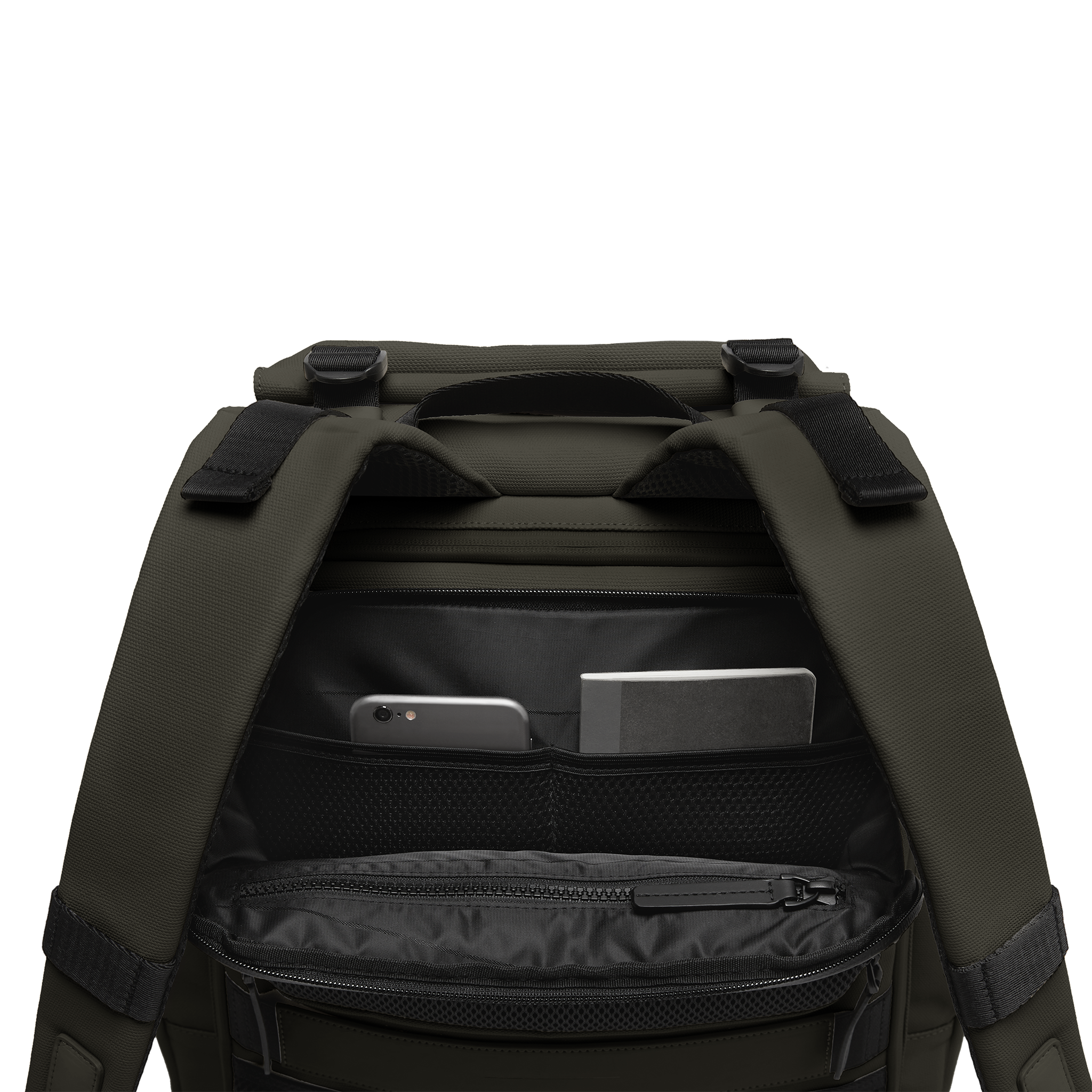 horizn-studios-sofo-backpack-travel-dark-olive-gewachstes-canvas-reise-rucksack image 4