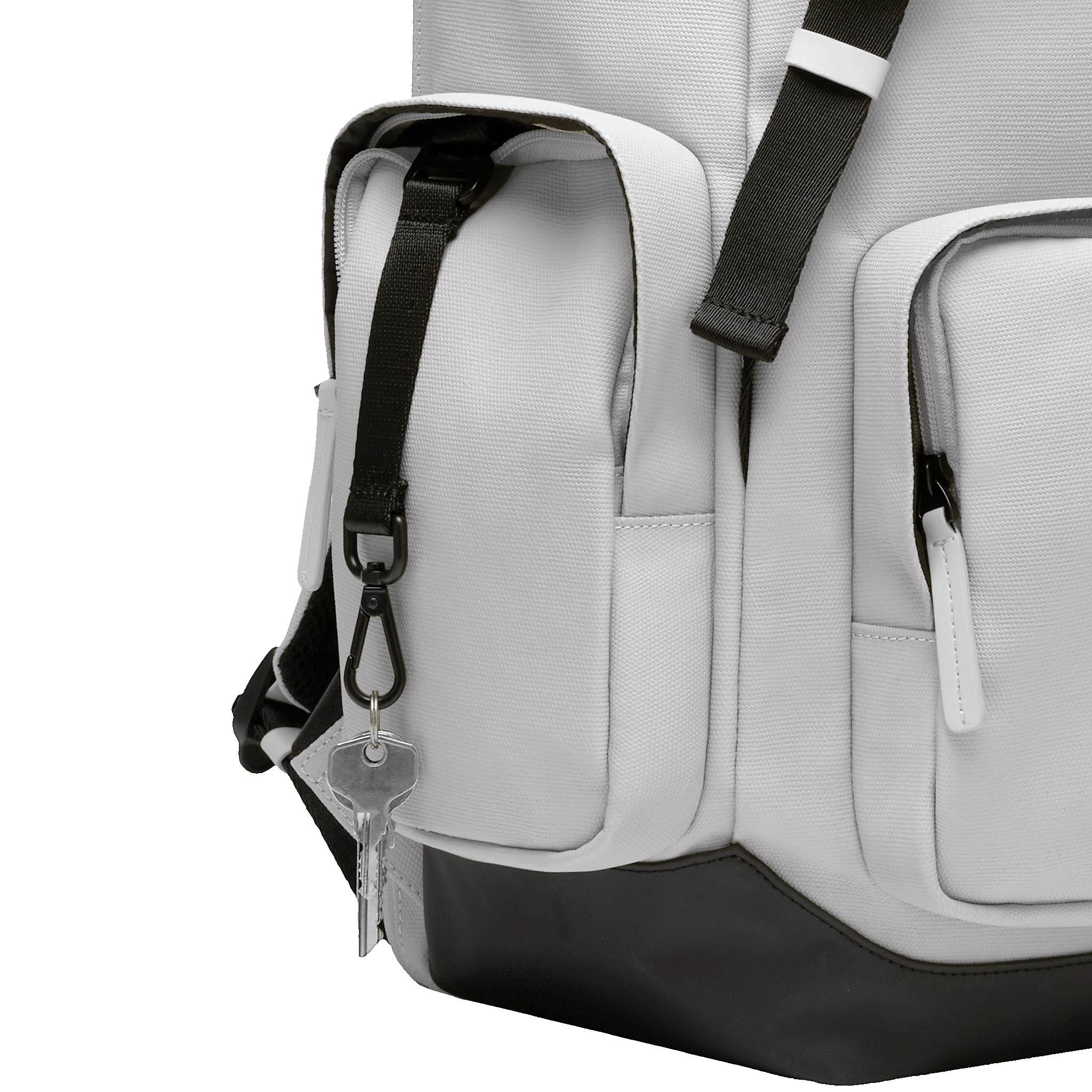 horizn-studios-sofo-backpack-travel-light-quartz-grey-recycled-waxed-canvas-reis image 6