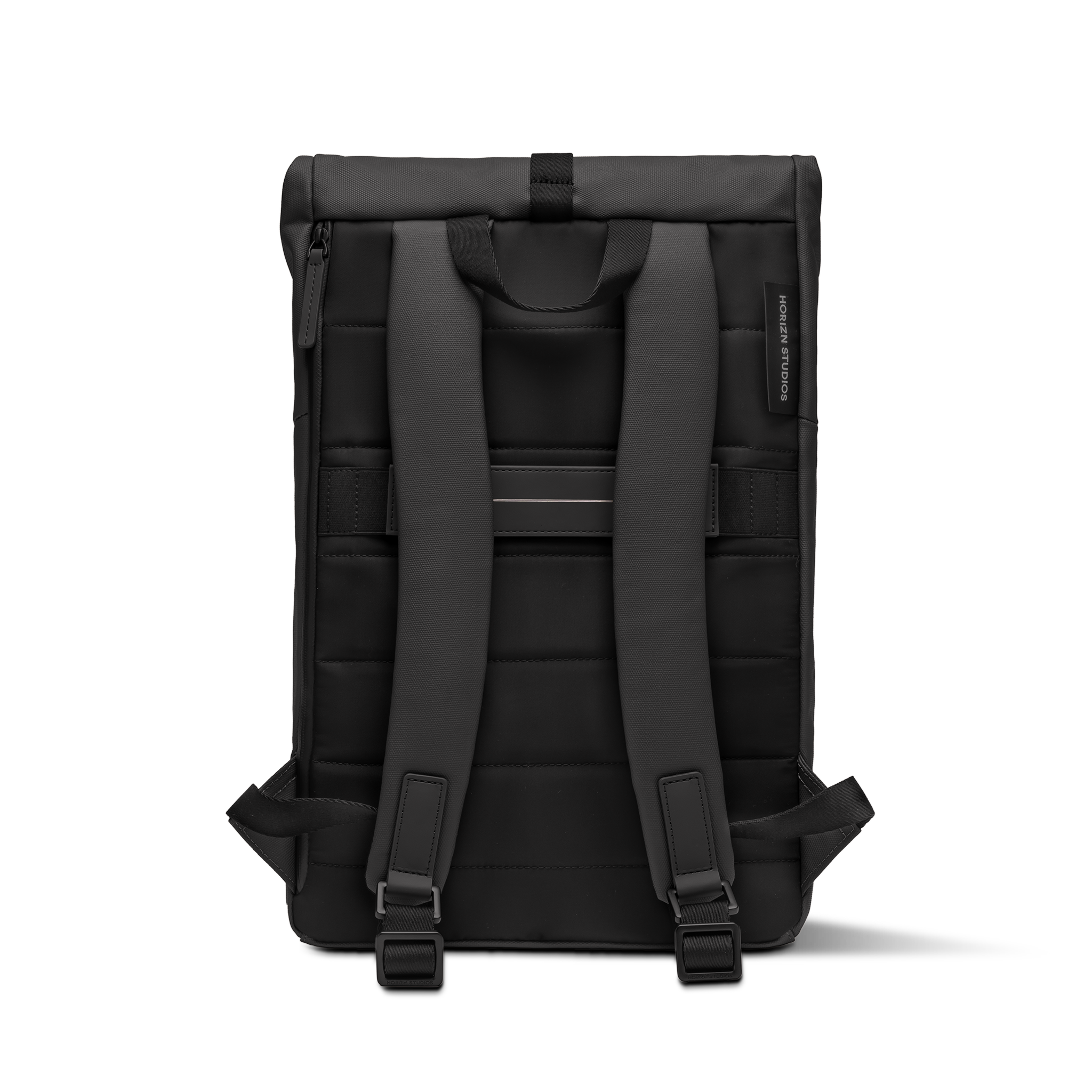 horizn-studios-sofo-rolltop-backpack-x-all-black-waxed-canvas-rolltop-rucksack image 3