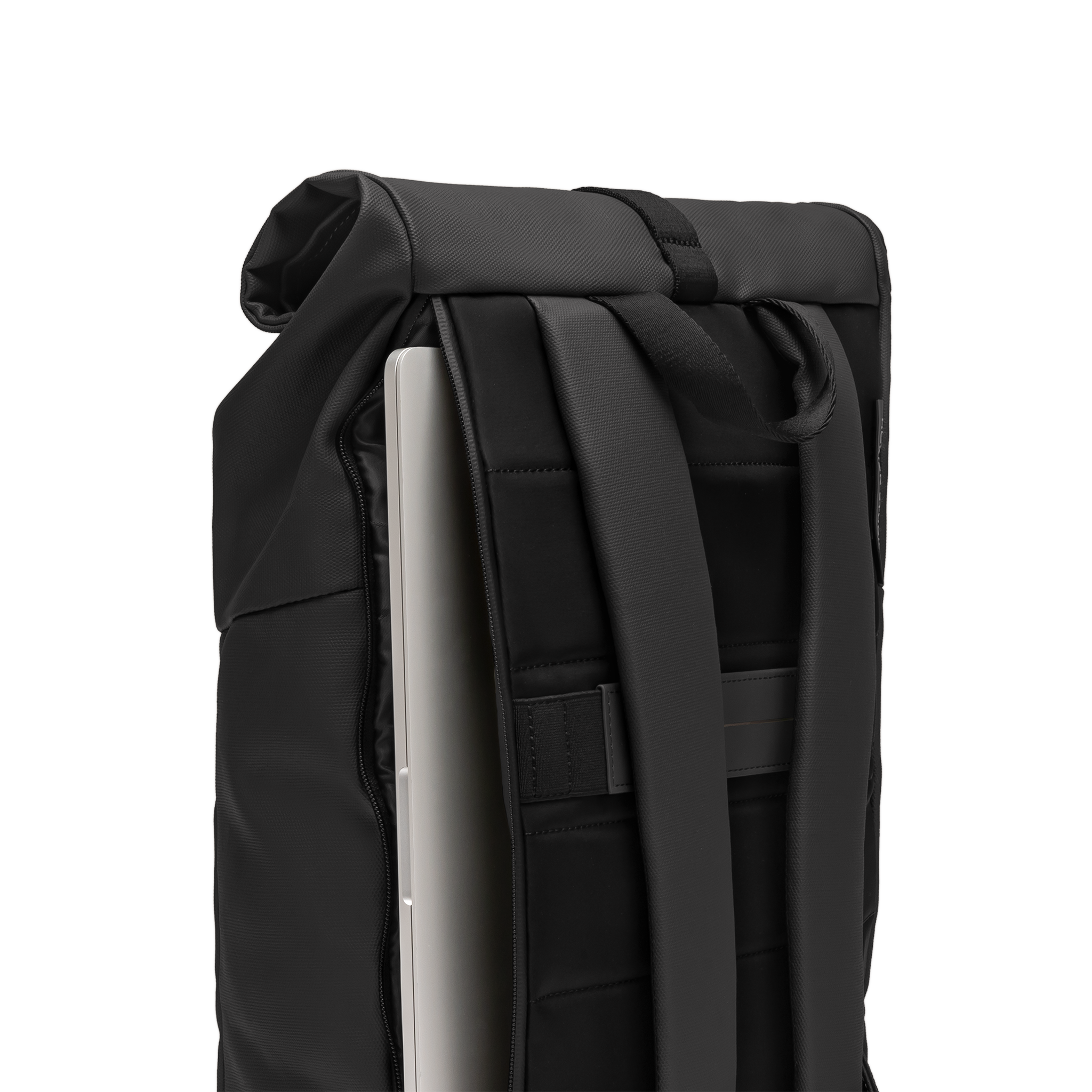 horizn-studios-sofo-rolltop-backpack-x-all-black-waxed-canvas-rolltop-rucksack image 5