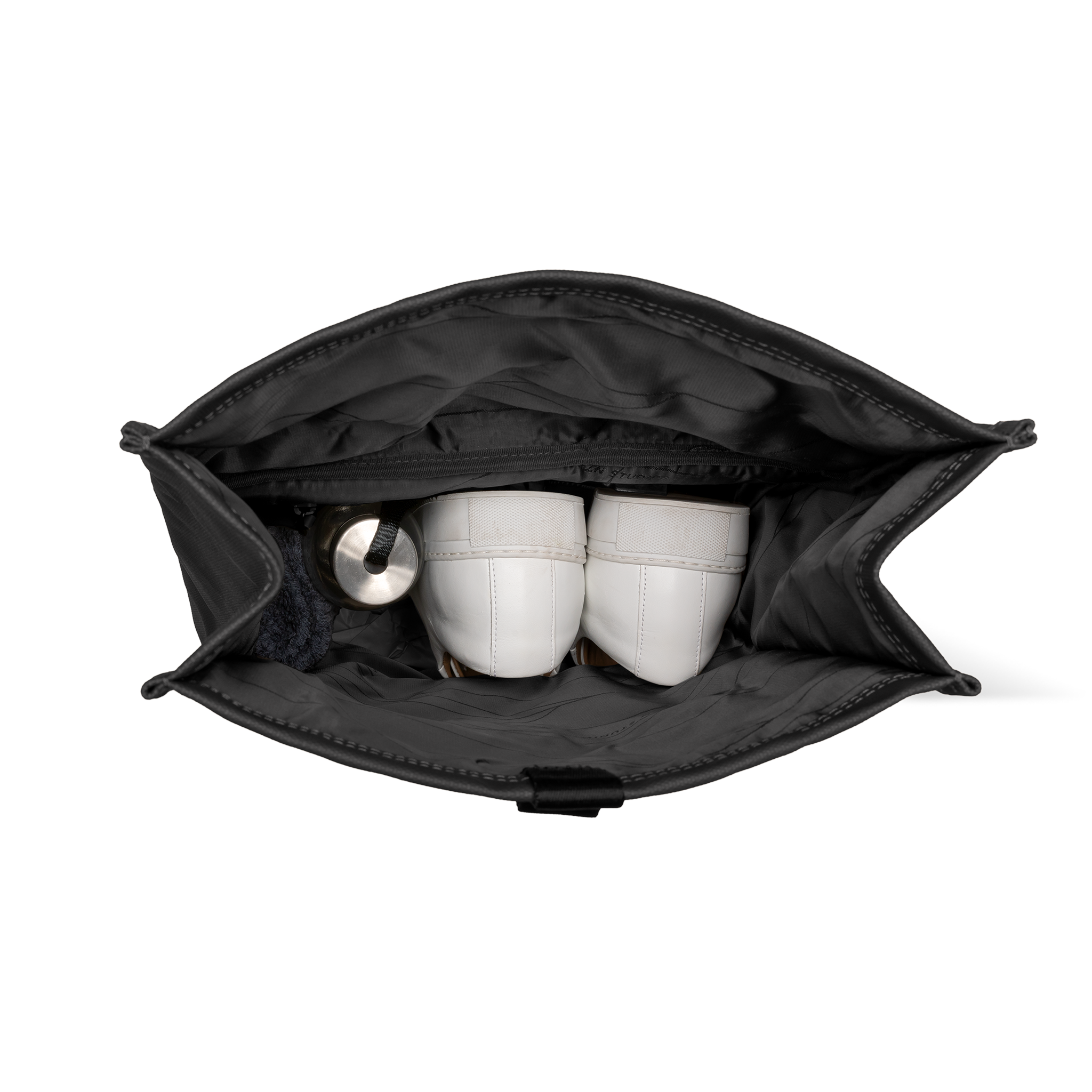 horizn-studios-sofo-rolltop-backpack-x-all-black-waxed-canvas-rolltop-rucksack image 8