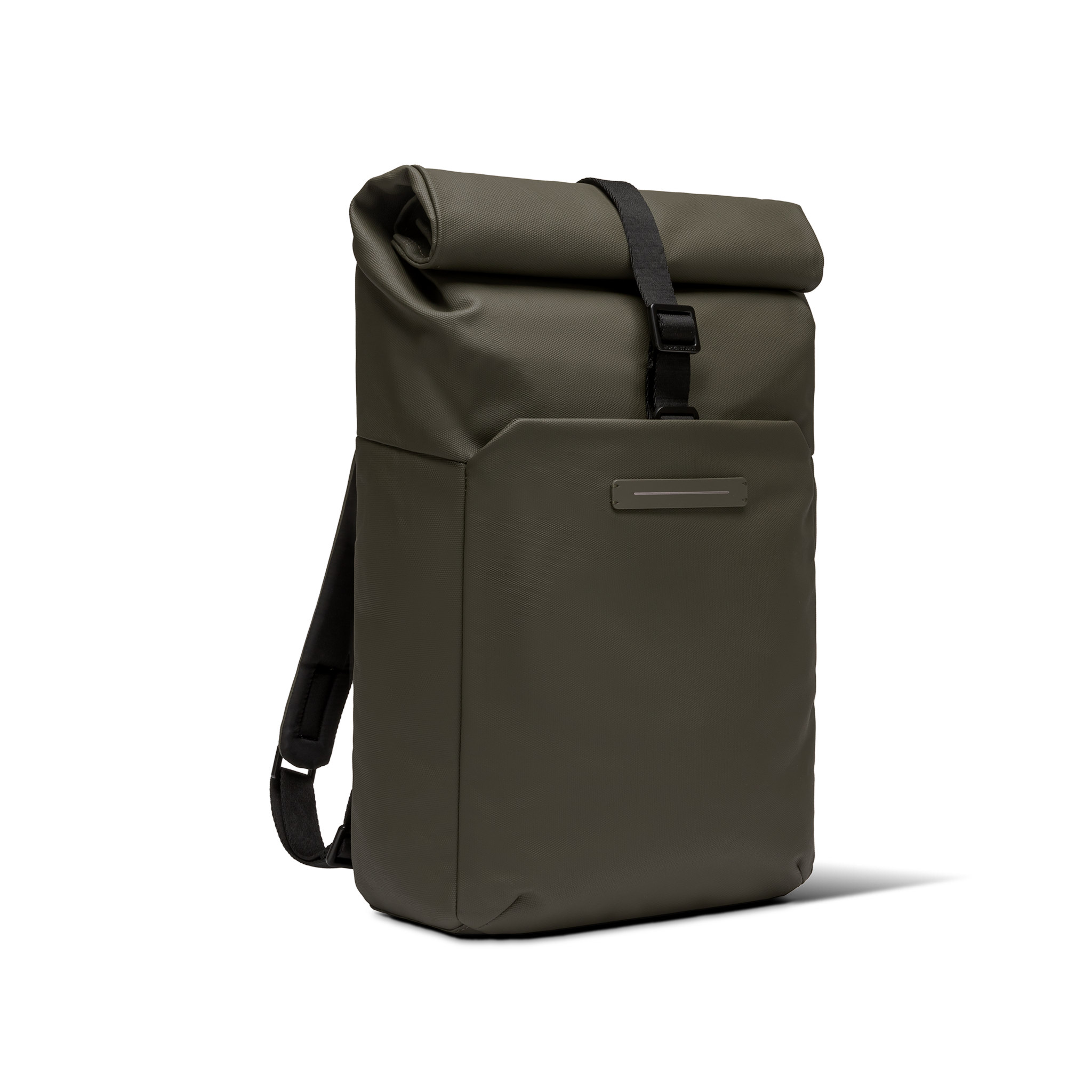 horizn-studios-sofo-rolltop-backpack-x-dark-olive-waxed-canvas-rucksack image 2