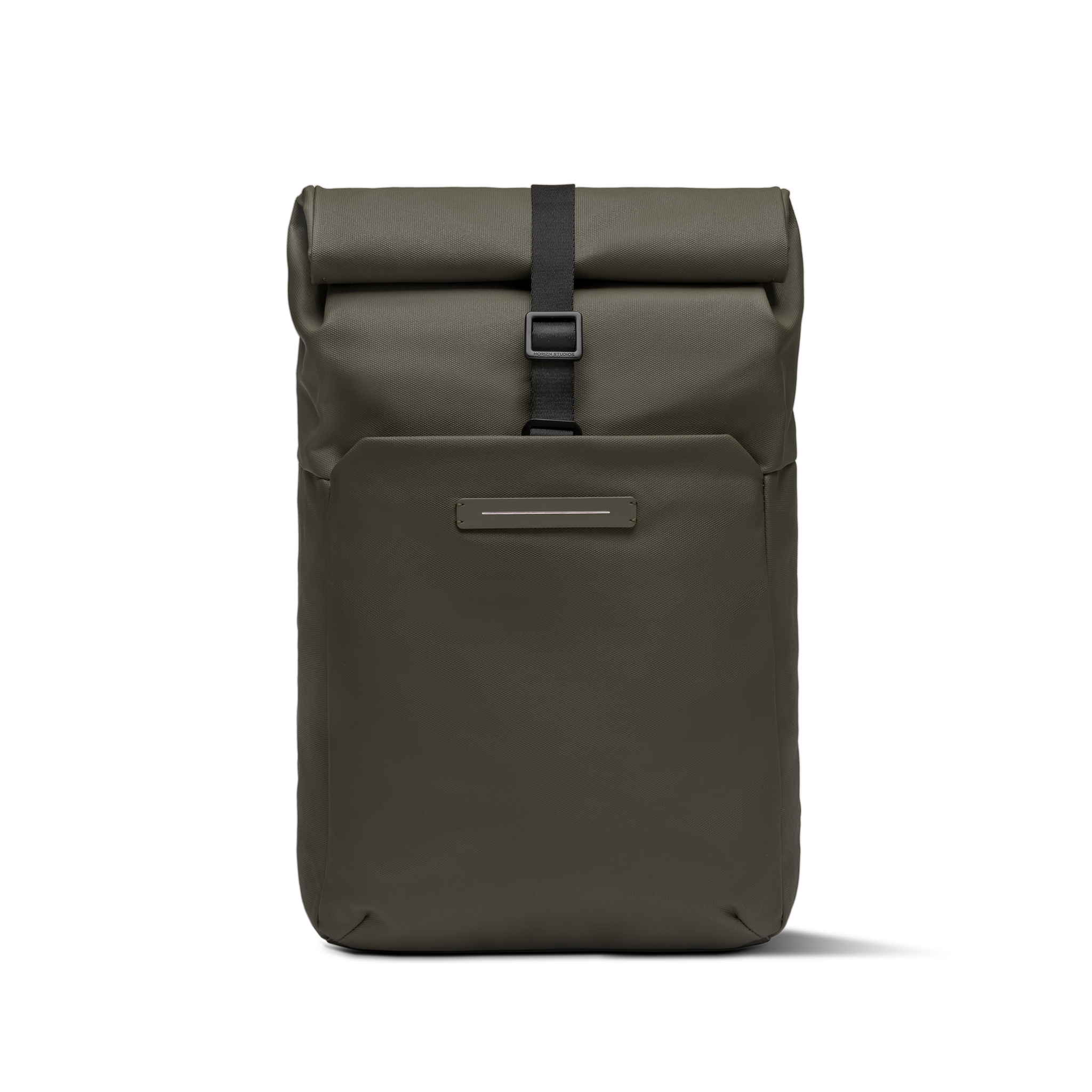 horizn-studios-sofo-rolltop-backpack-x-dark-olive-waxed-canvas-rucksack image 1