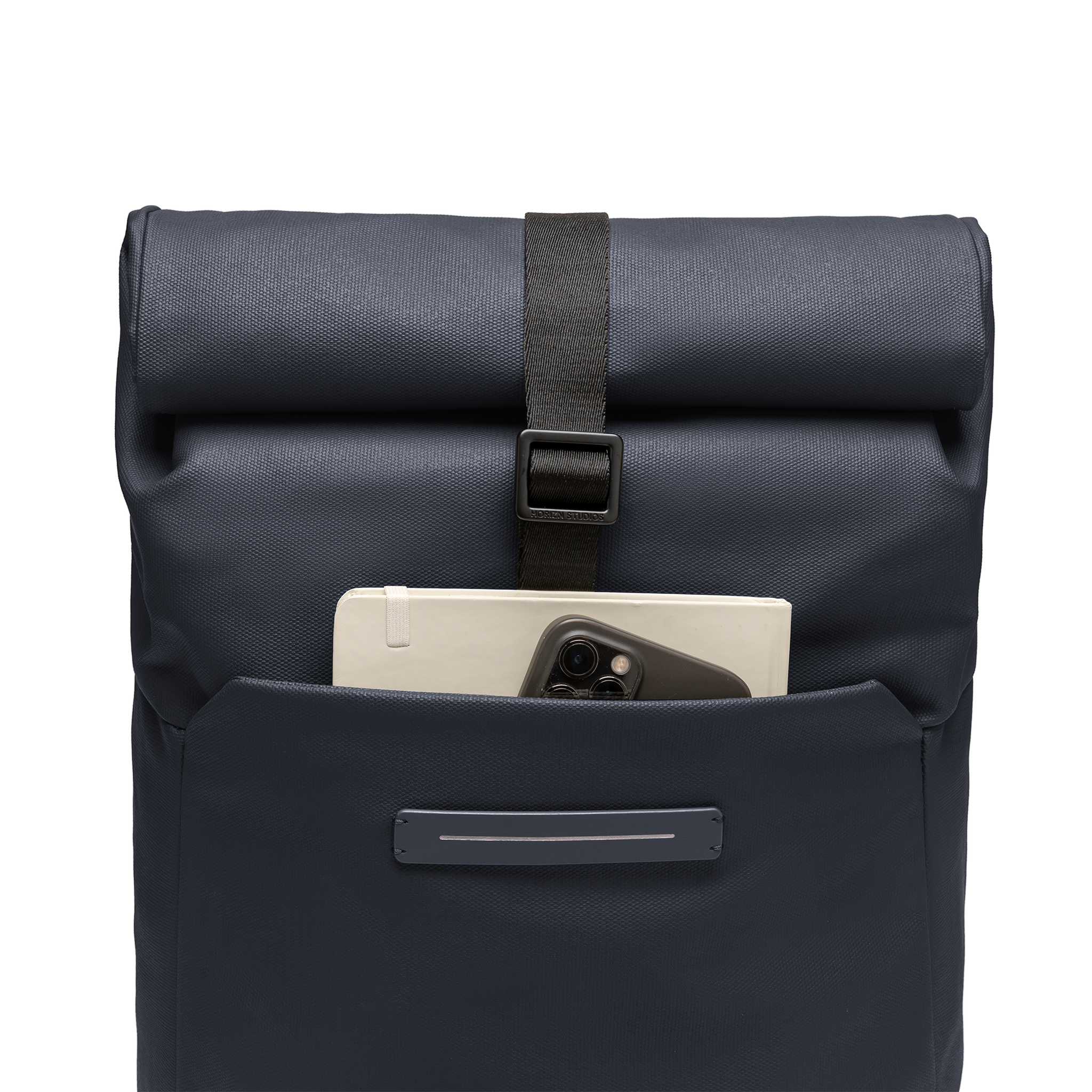 horizn-studios-sofo-rolltop-backpack-x-rucksack-aus-gewachstem-canvas-night-blue image 4