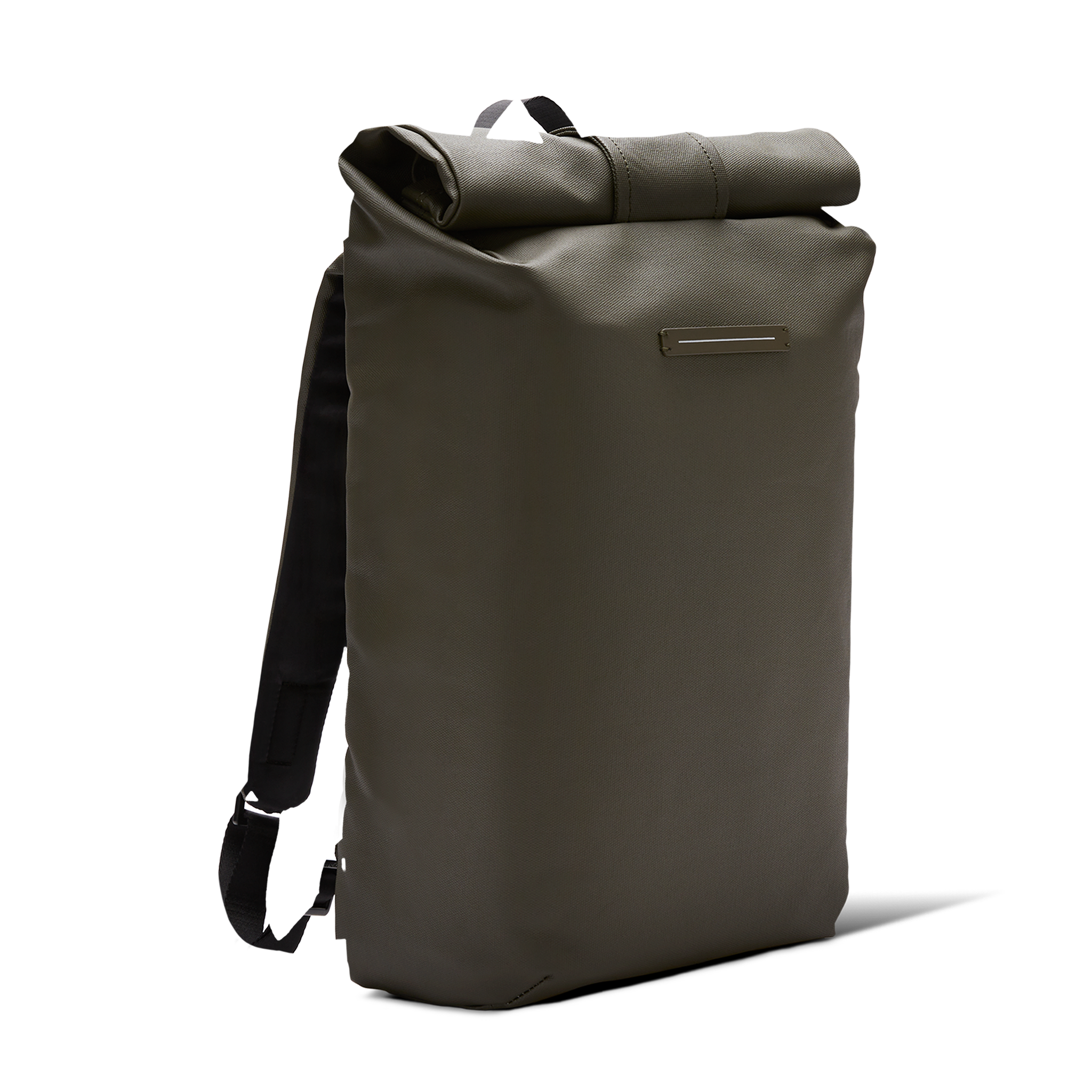 horizn-studios-sofo-rolltop-backpack-dark-olive-waxed-canvas-daypack image 2