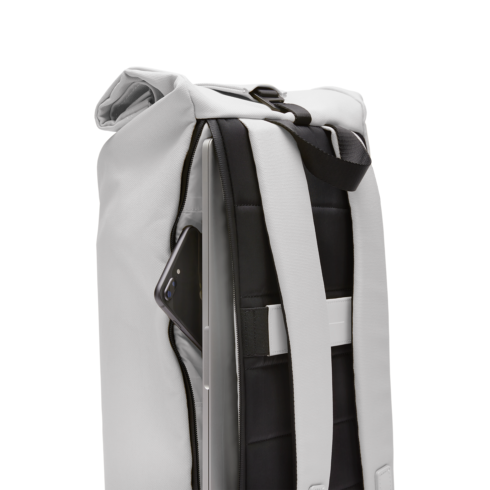 horizn-studios-sofo-rolltop-rucksack-light-quartz-grey-recycled-cotton-canvas image 4