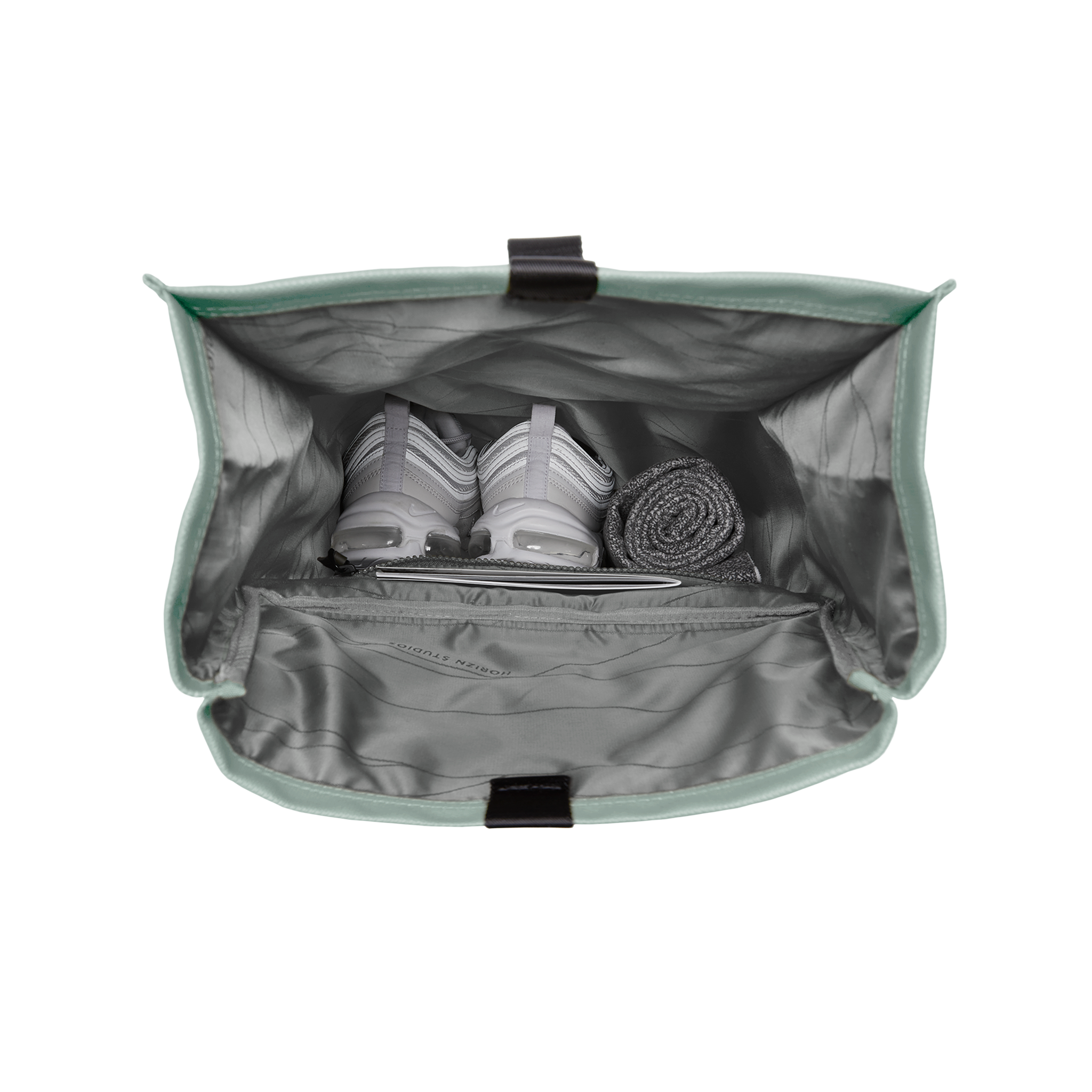 horizn-studios-sofo-rolltop-backpack-marine-green-rucksack-aus-recycelter-baumwo image 5