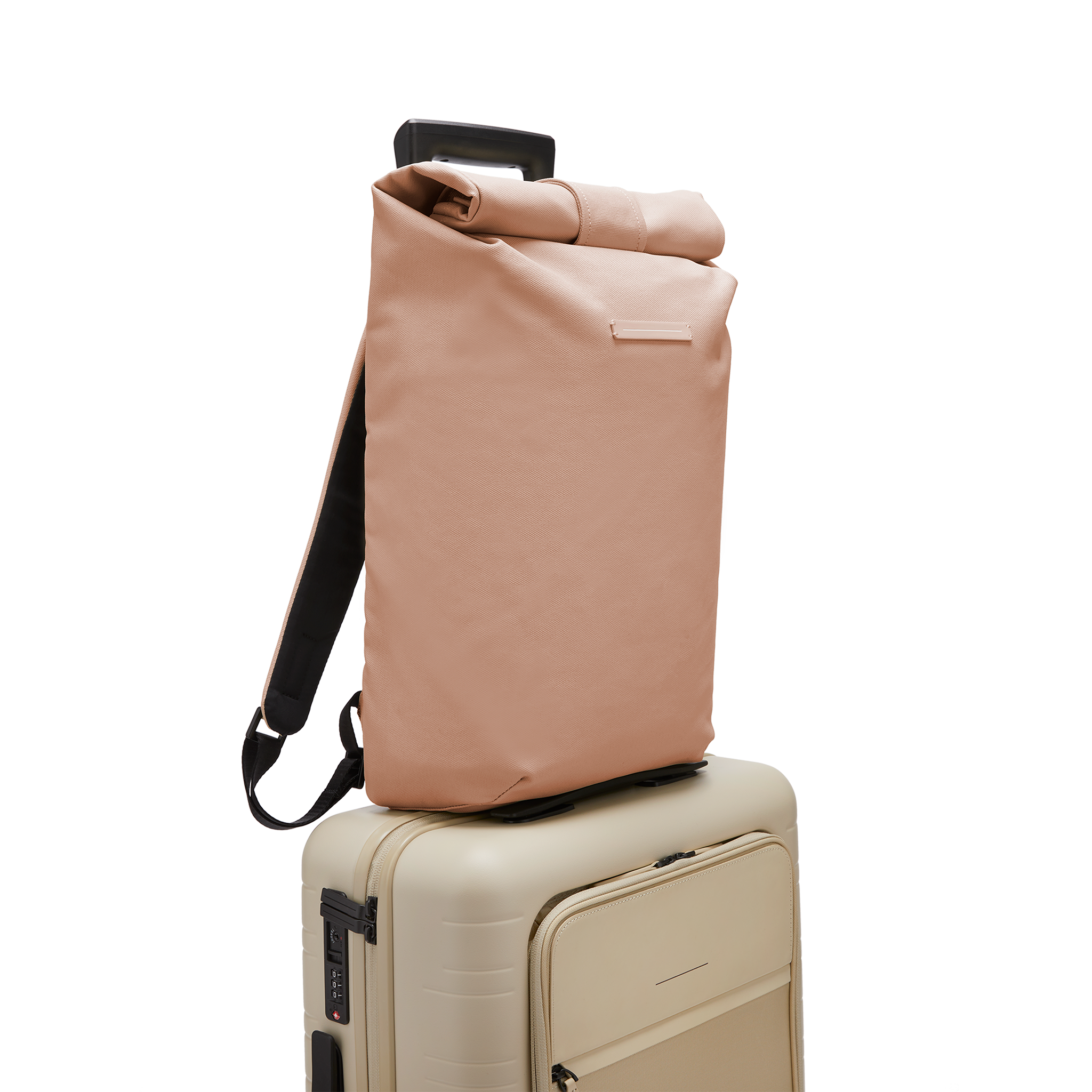 horizn-studios-sofo-rolltop-backpack-rucksack-sand-rose-recycled-cotton-canvas-r image 7