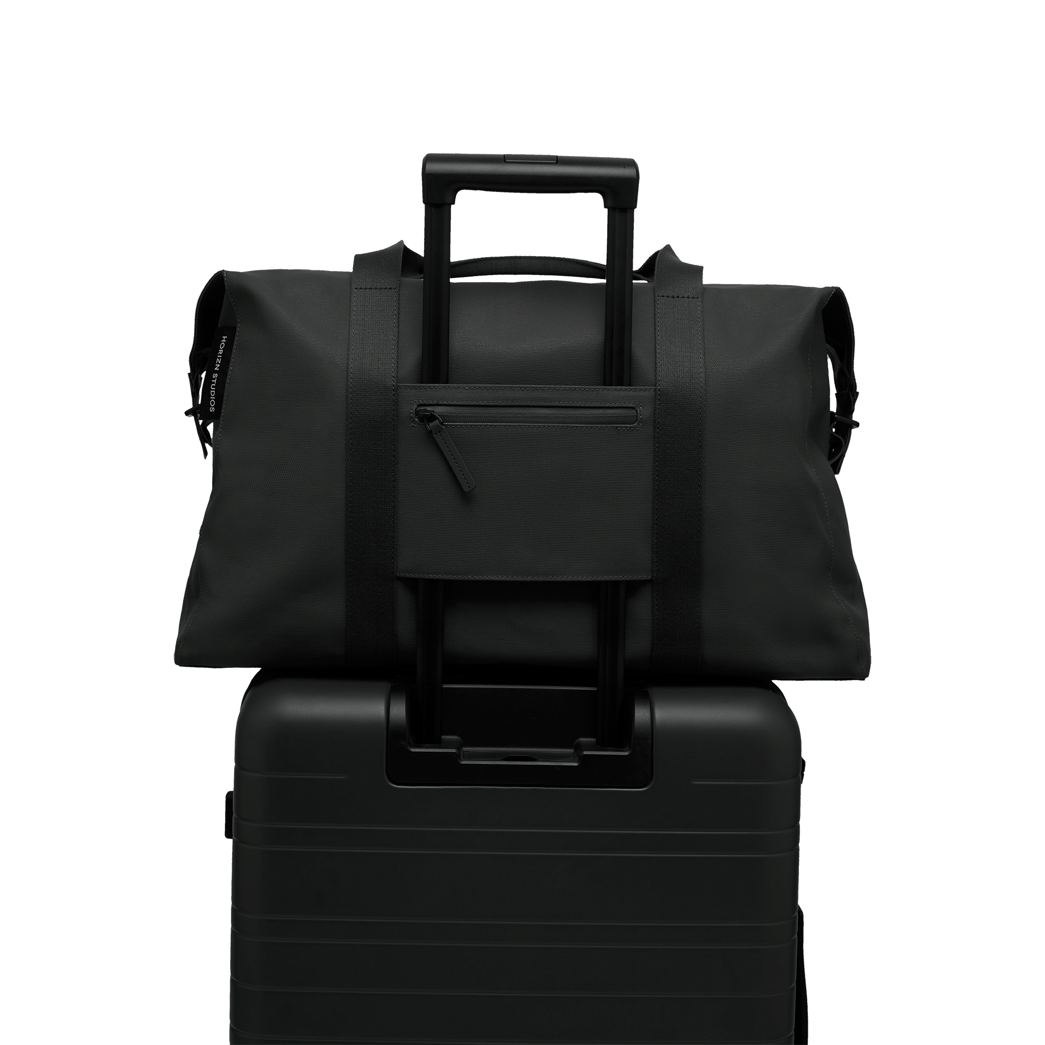 horizn-studios-sofo-weekender-l-black-recycelte-wasserdichte-waxed-canvas image 6