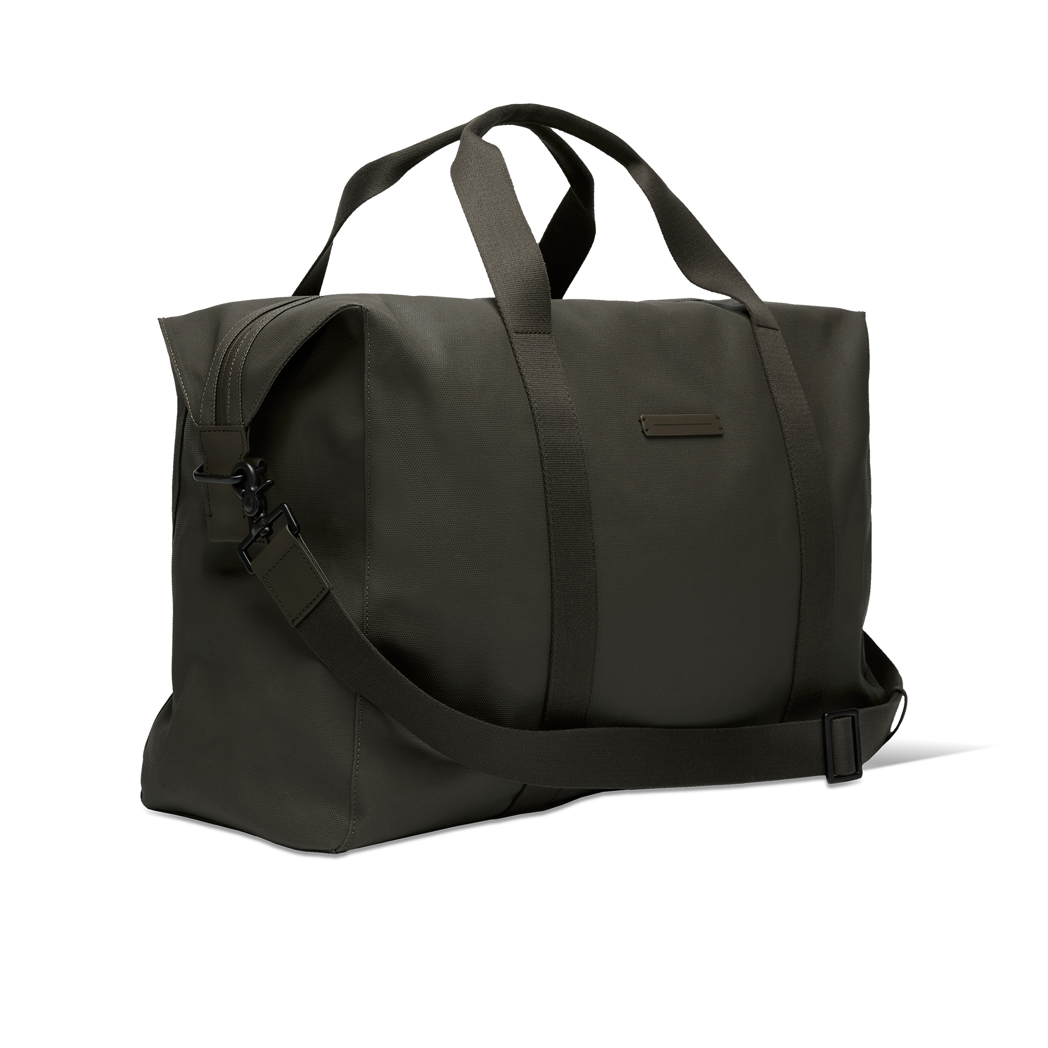 horizn-studios-sofo-weekender-l-dark-olive-recyceltes-wachs-canvas-reisetasche image 2