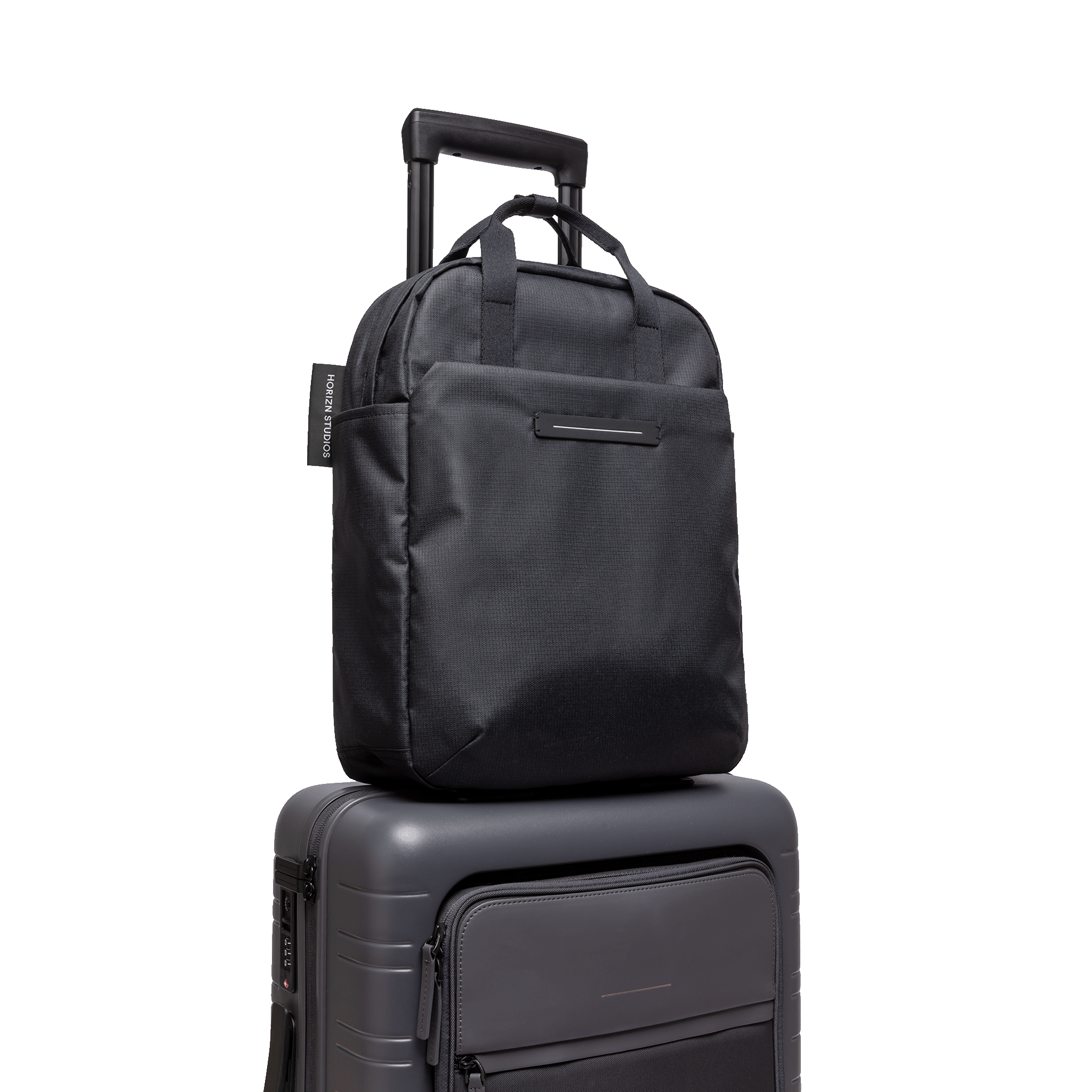 horizn-studios-shibuya-totepack-m-tote-rucksack-hybrid-rpet-ripstop-all-black image 7