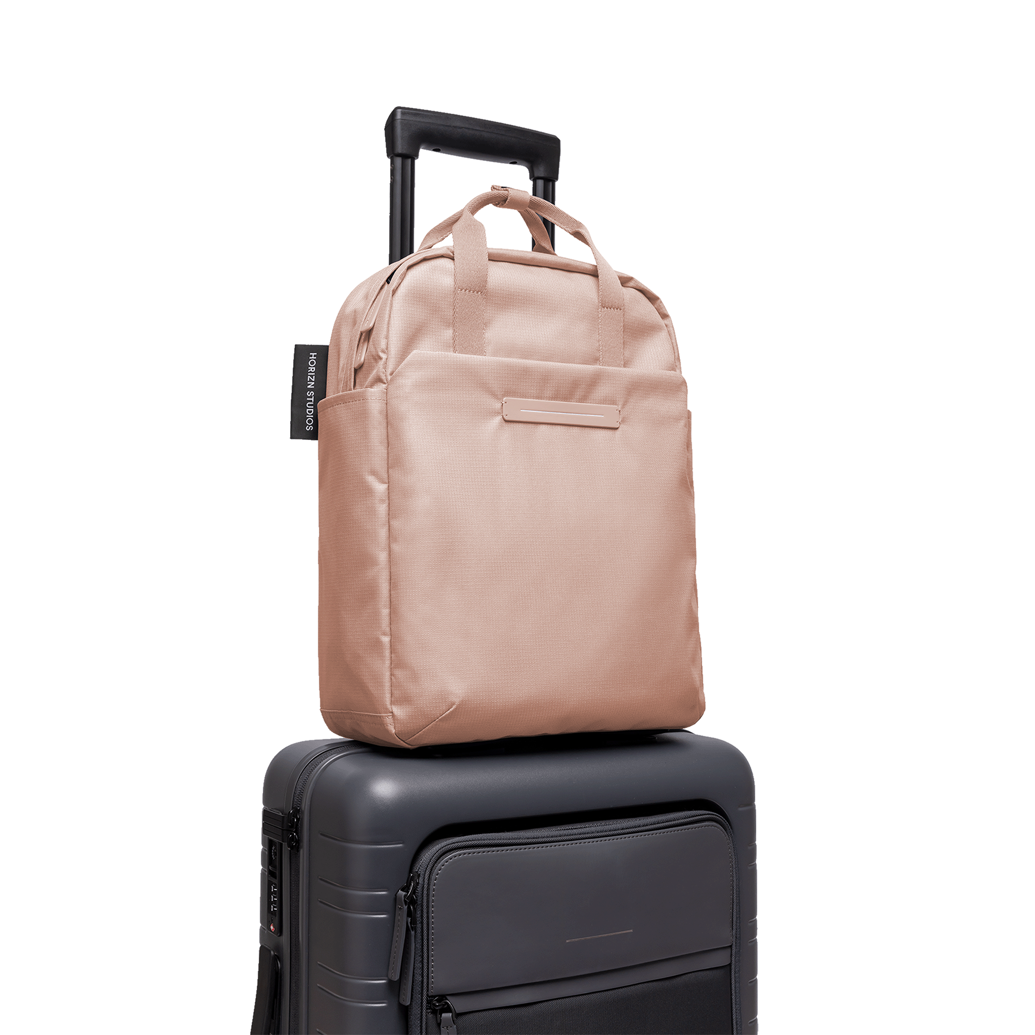 horizn-studios-shibuya-totepack-m-sand-rose-rpet-ripstop-rucksack-tasche image 5