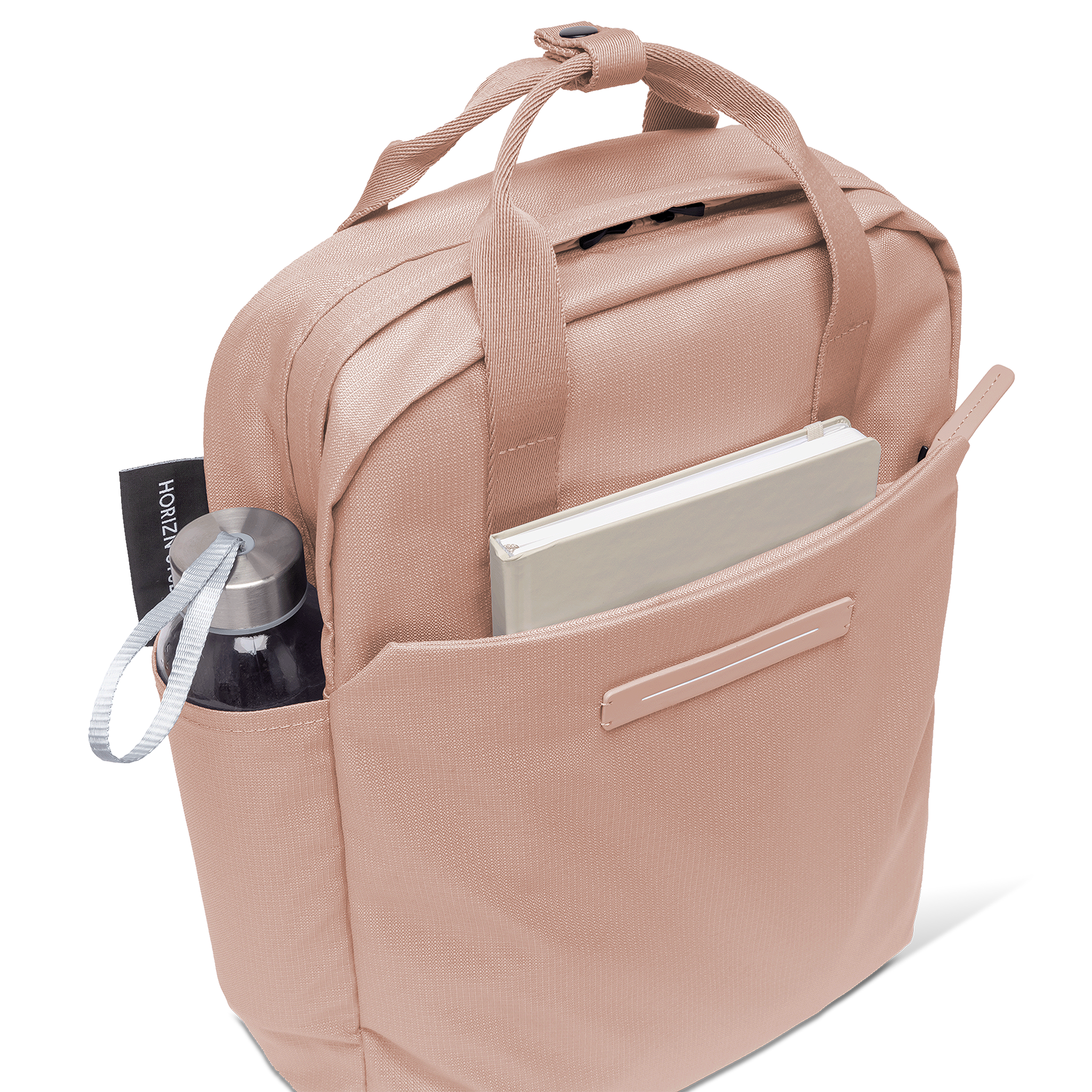 horizn-studios-shibuya-totepack-m-sand-rose-rpet-ripstop-rucksack-tasche image 3